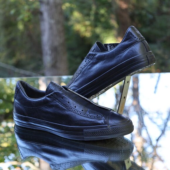 Converse x John Varvatos Black Leather Slip On 2016 - Picture 6 of 16